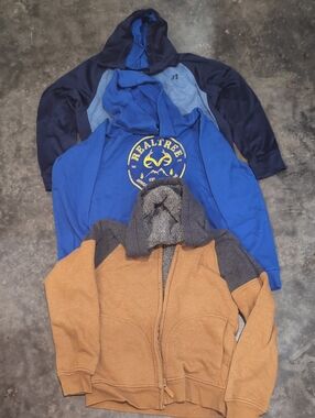 Boys's Sweatshirts & Fleece Lined Jacket With Hood And All With Pockets Size L